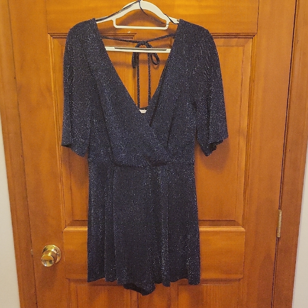Sparkling Navy Blue Romper